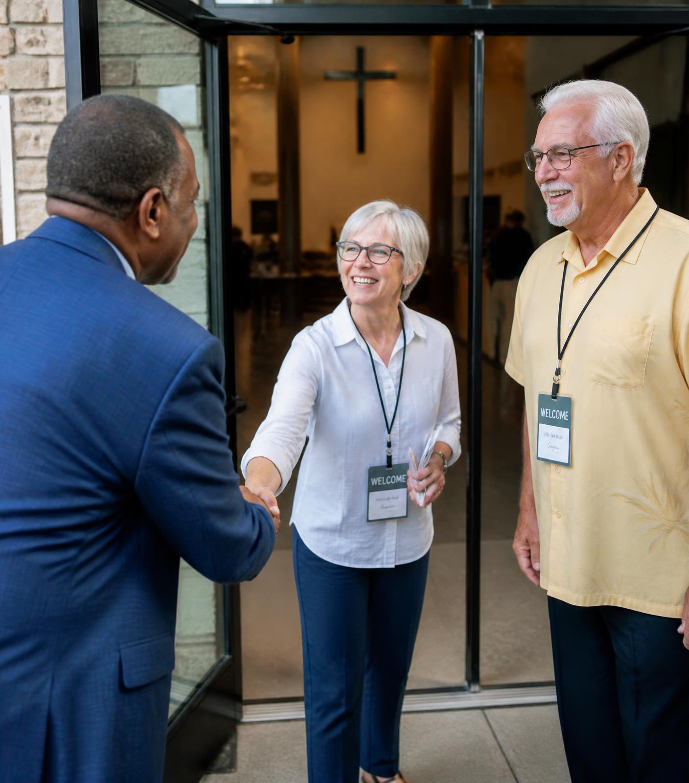 Greeters welcoming guests at MEDSELI